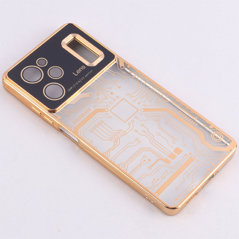 قاب My Case شفاف طرح دار Lens Aperture محافظ لنزدار Xiaomi Poco X5 Pro