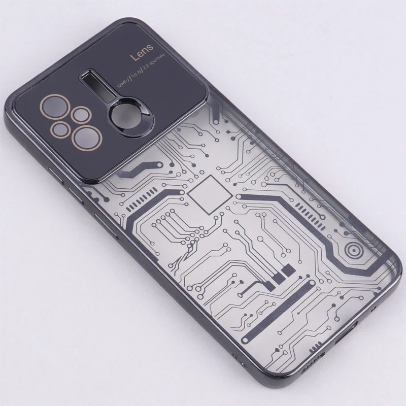 قاب My Case شفاف طرح دار Lens Aperture محافظ لنزدار Xiaomi Redmi 12C