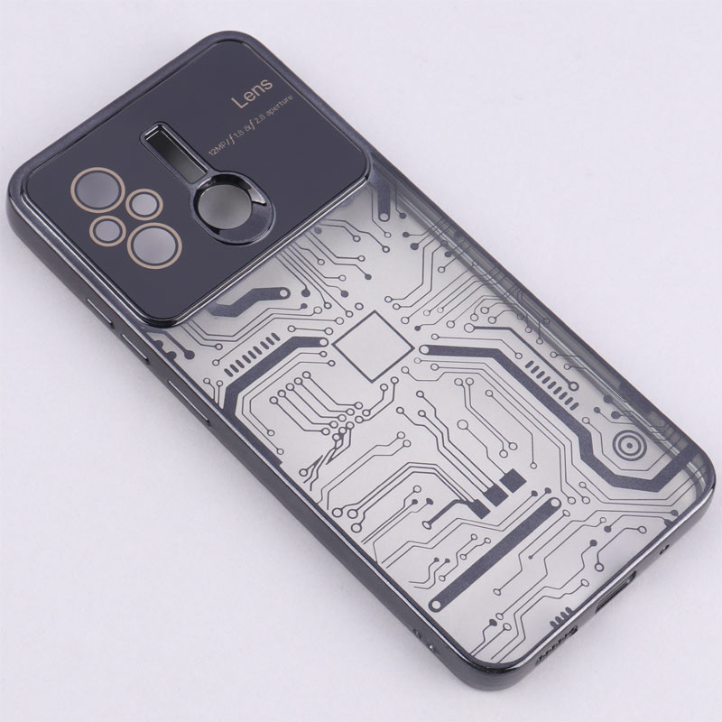 قاب My Case شفاف طرح دار Lens Aperture محافظ لنزدار Xiaomi Redmi 12C