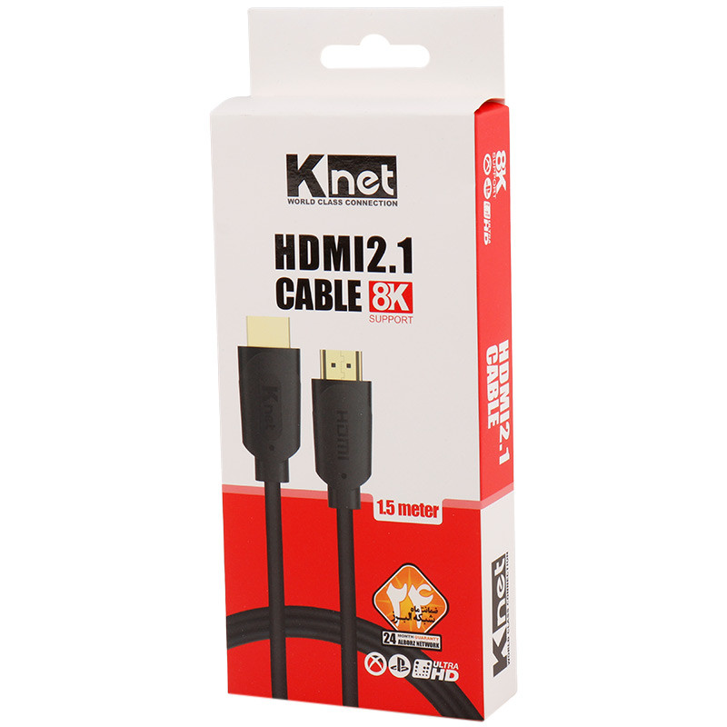 کابل K-net K-CH210015 HDMI v2.1 8K 1.5M