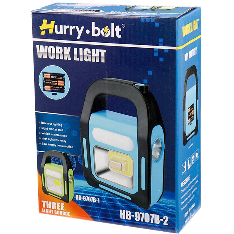 چراغ قوه شارژی خورشیدی Hurry.bolt HB-9707B-1