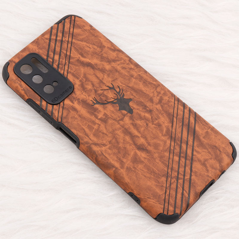 قاب ساده سیلیکونی چرمی محافظ لنزدار Xiaomi Poco M3 Pro
