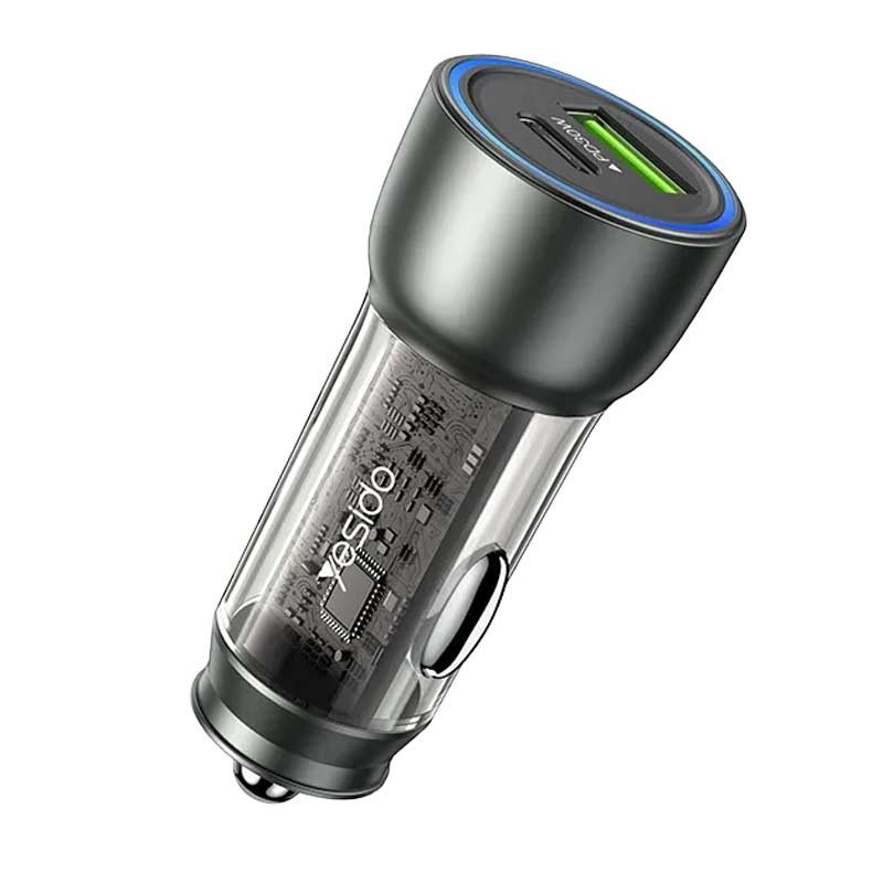 شارژر فندکی فست شارژ Yesido Y49 QC3.0 PD 3A 30W