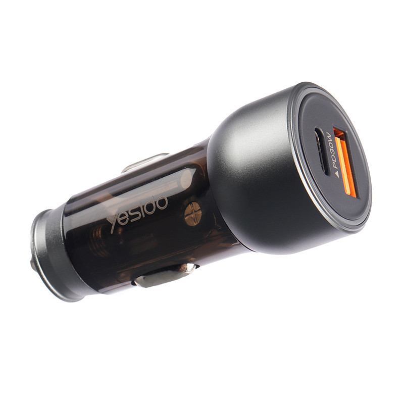 شارژر فندکی فست شارژ Yesido Y49 QC3.0 PD 3A 30W