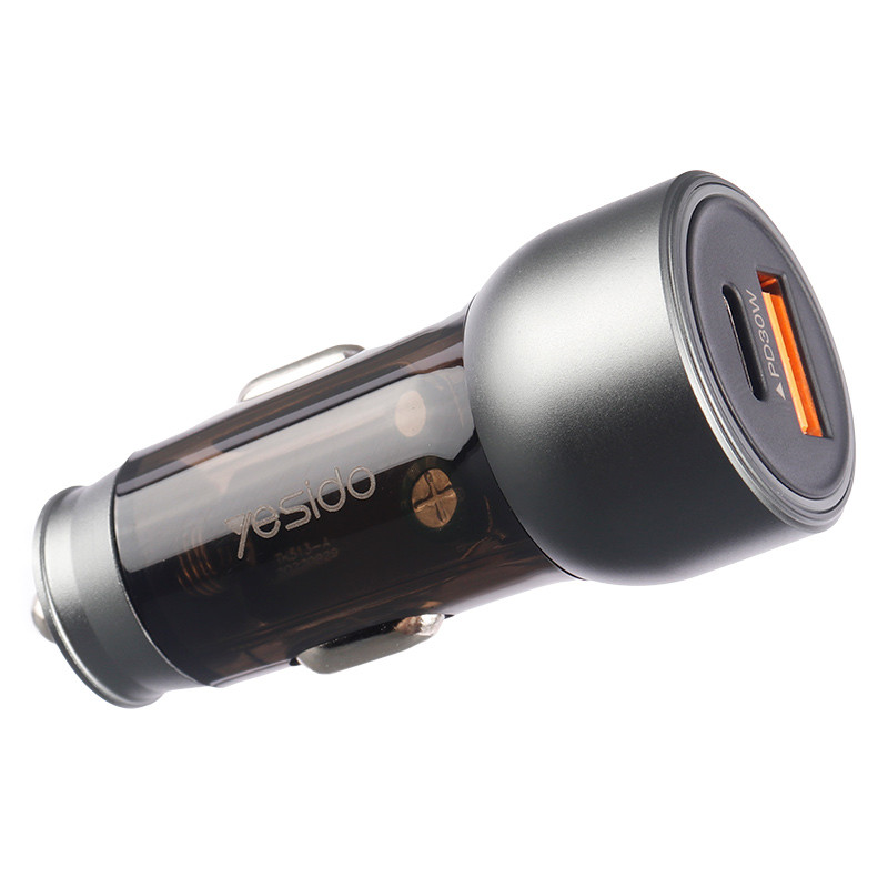 شارژر فندکی فست شارژ Yesido Y49 QC3.0 PD 3A 30W