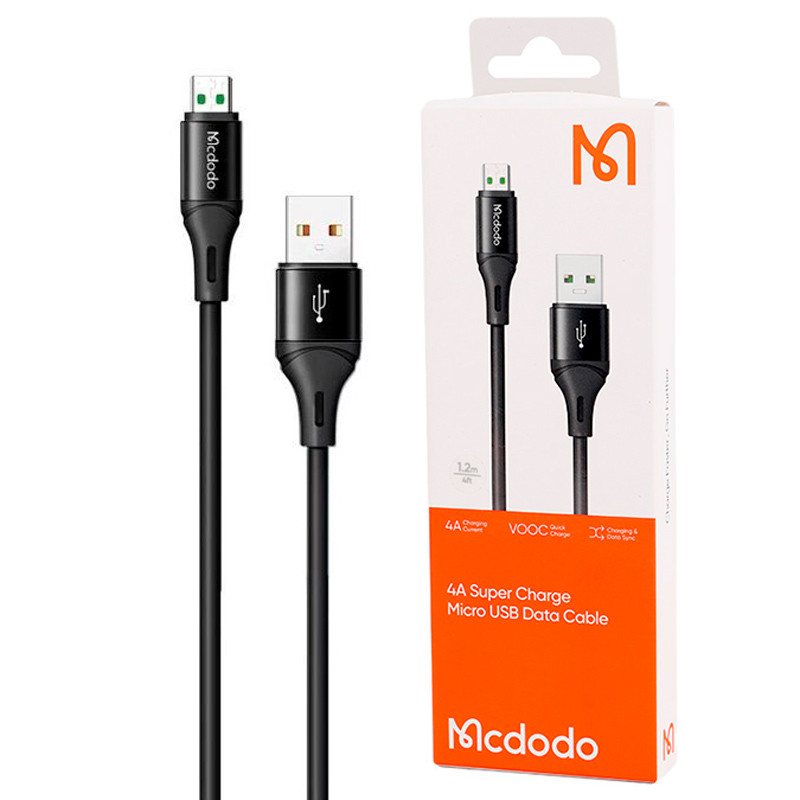 کابل میکرو یو اس بی فست شارژ Mcdodo CA-185 4A VOOC 1.2m