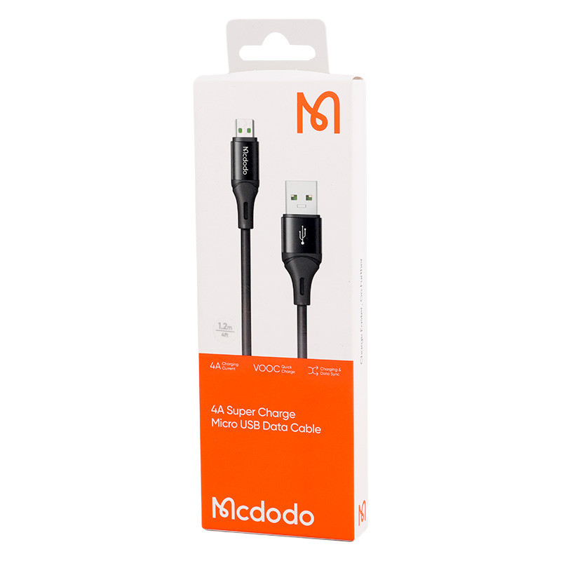 کابل میکرو یو اس بی فست شارژ Mcdodo CA-185 4A VOOC 1.2m