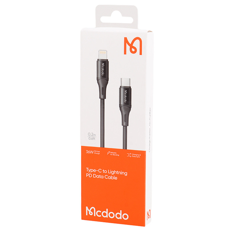 کابل تبدیل فست شارژ Mcdodo CA-1860 Type-C To Lightning PD 36W 20cm