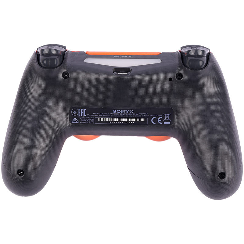 دسته بازی بی سیم SONY PlayStation 4 DualShock 4 High Copy طرح کراش نارنجی سفید