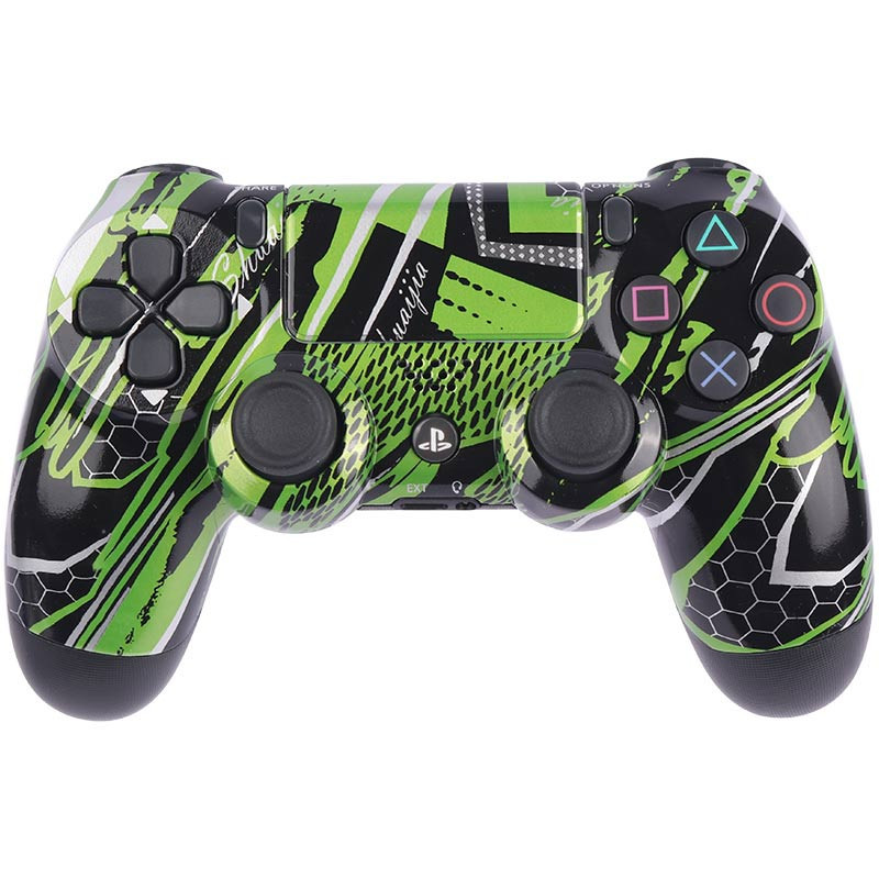 دسته بازی بی سیم SONY PlayStation 4 DualShock 4 High Copy طرح مشکی سبز