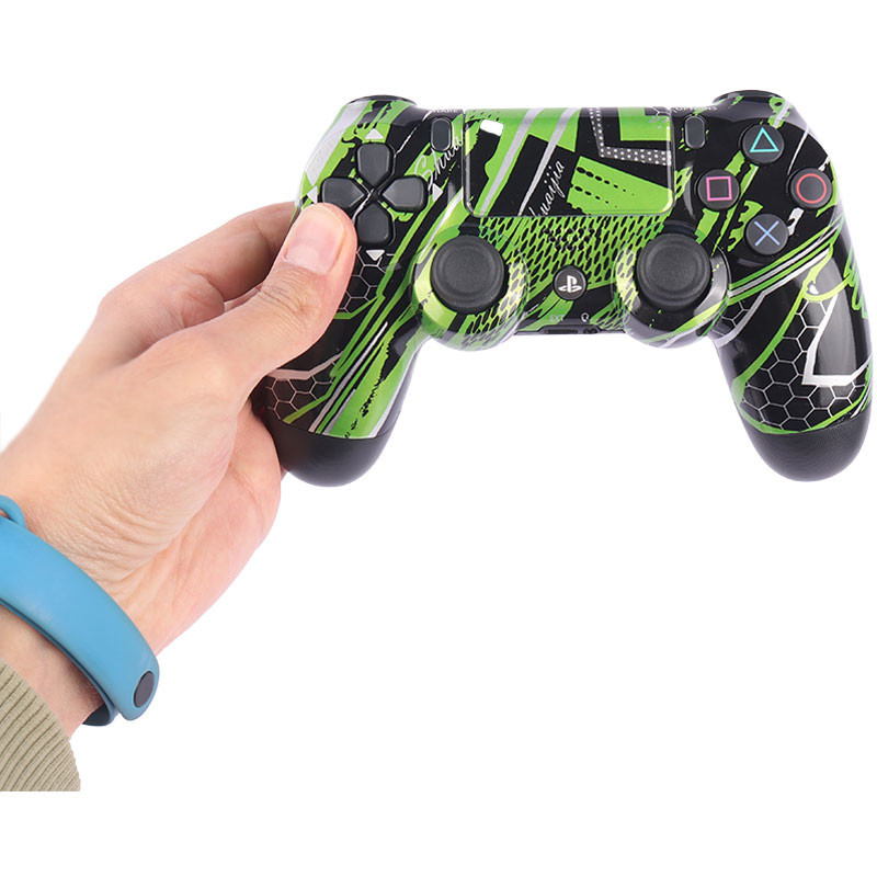 دسته بازی بی سیم SONY PlayStation 4 DualShock 4 High Copy طرح مشکی سبز