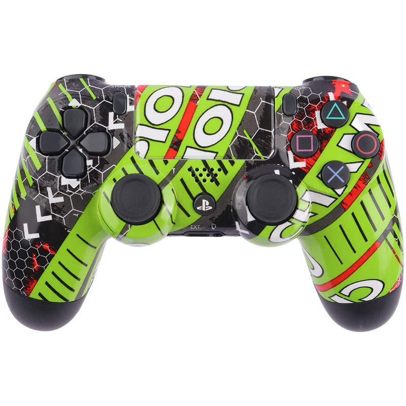 دسته بازی بی سیم SONY PlayStation 4 DualShock 4 High Copy طرح Champion سبز فسفری
