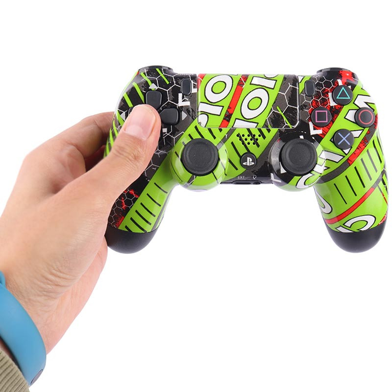 دسته بازی بی سیم SONY PlayStation 4 DualShock 4 High Copy طرح Champion سبز فسفری