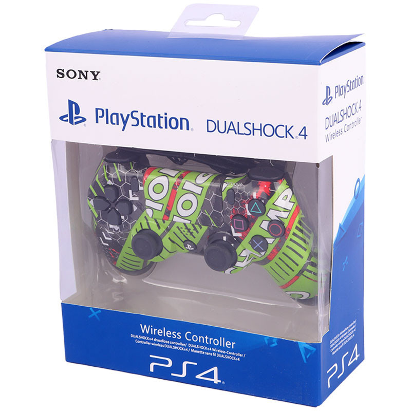 دسته بازی بی سیم SONY PlayStation 4 DualShock 4 High Copy طرح Champion سبز فسفری