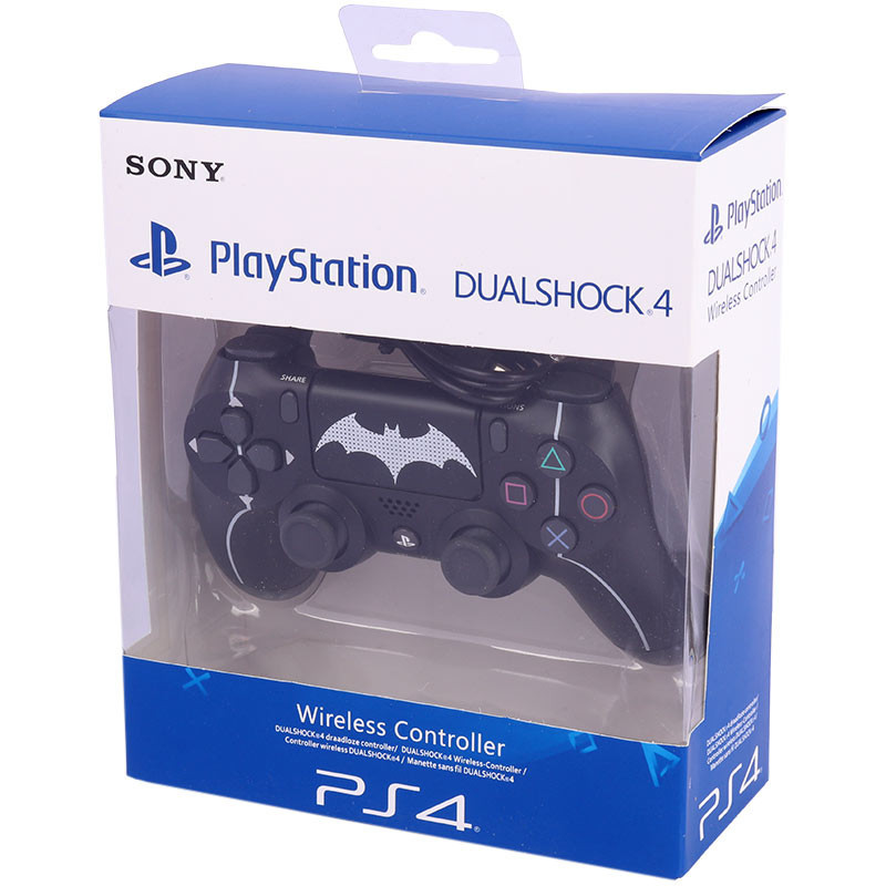 دسته بازی بی سیم SONY PlayStation 4 DualShock 4 High Copy طرح بتمن مشکی سفید