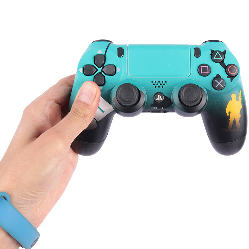 دسته بازی بی سیم SONY PlayStation 4 DualShock 4 High Copy طرح کانتر مشکی سبز