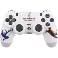 دسته بازی بی سیم SONY PlayStation 4 DualShock 4 High Copy طرح QATAR 2022
