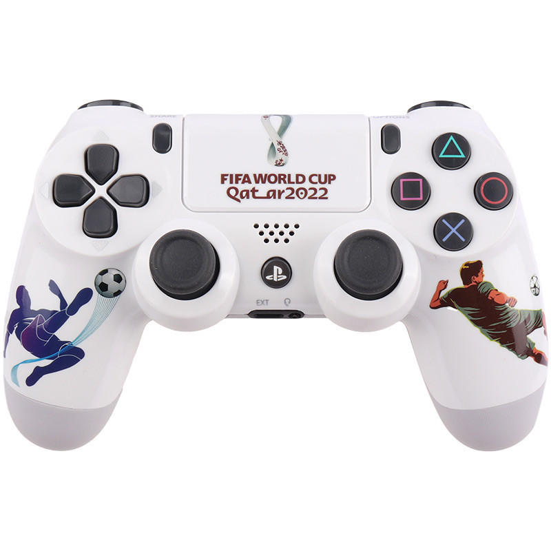 دسته بازی بی سیم SONY PlayStation 4 DualShock 4 High Copy طرح QATAR 2022