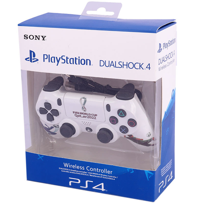 دسته بازی بی سیم SONY PlayStation 4 DualShock 4 High Copy طرح QATAR 2022