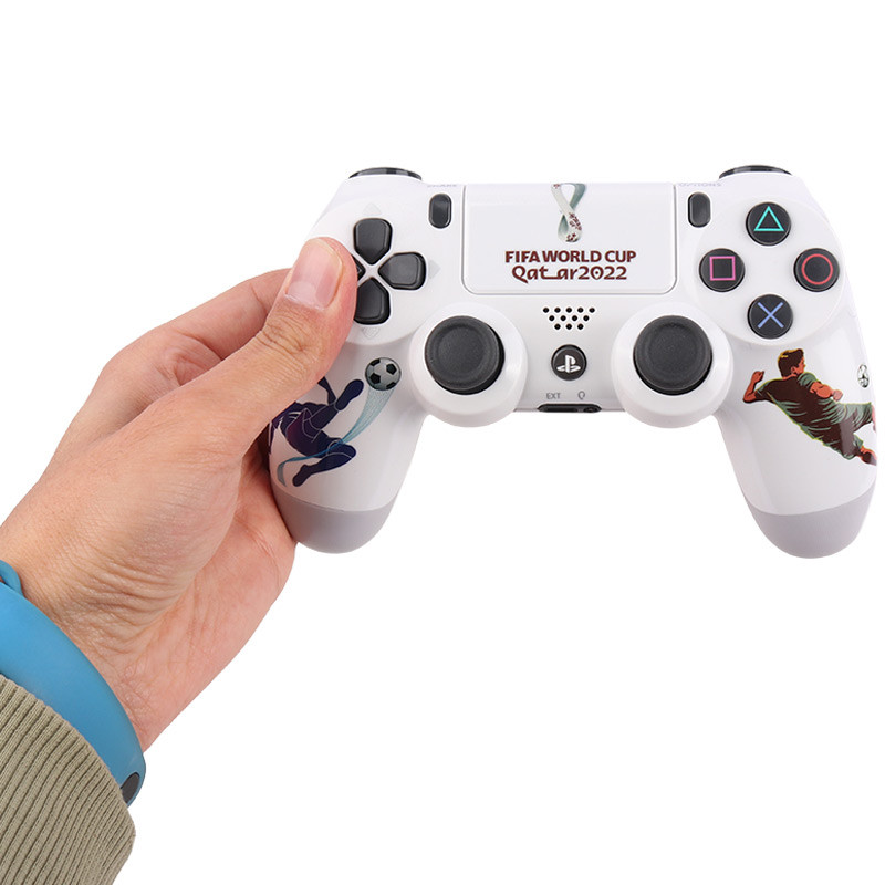 دسته بازی بی سیم SONY PlayStation 4 DualShock 4 High Copy طرح QATAR 2022