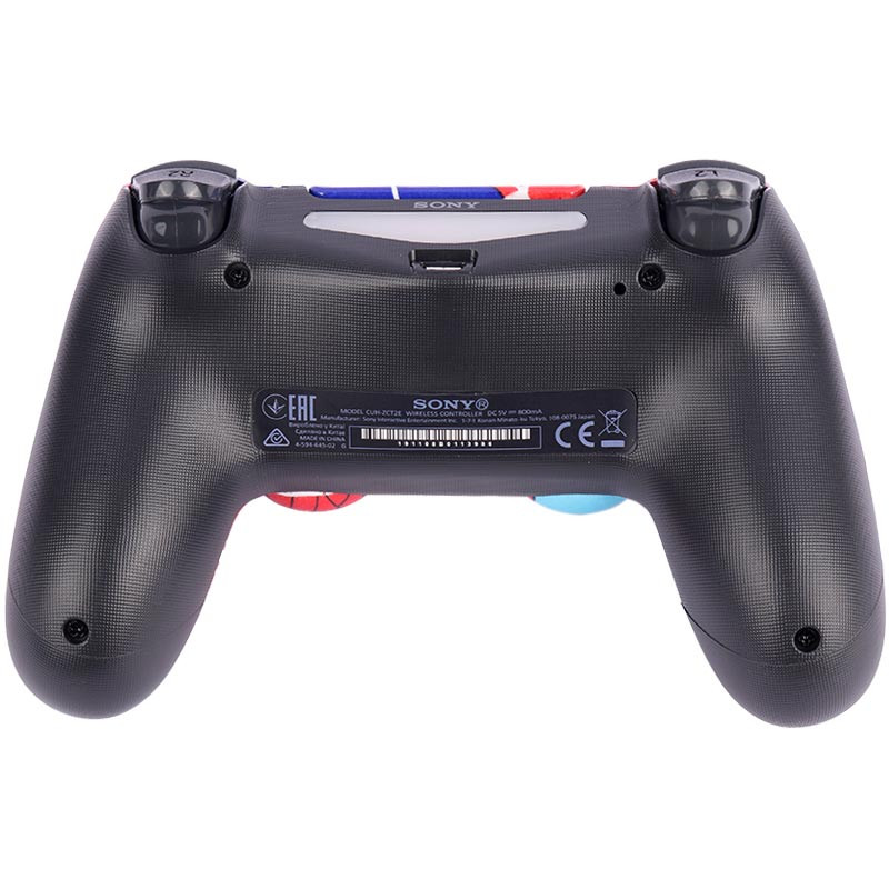 دسته بی سیم SONY PlayStation 4 DualShock 4 High Copy طرح اسپایدر من قرمز آبی