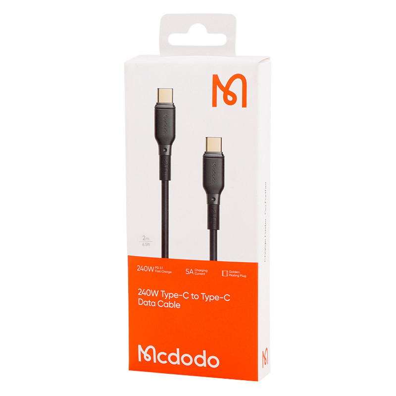 کابل تبدیل فست شارژ Mcdodo CA-3311 Type-C To Type-C PD 240W 5A 2m