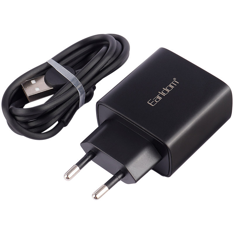 شارژر دیواری فست شارژ Earldom ES-EU15 2.4A 12W + کابل تایپ سی