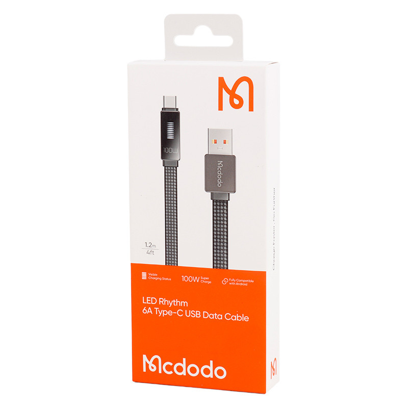 کابل تایپ سی فست شارژ Mcdodo CA-498 6A 100W 1.2m