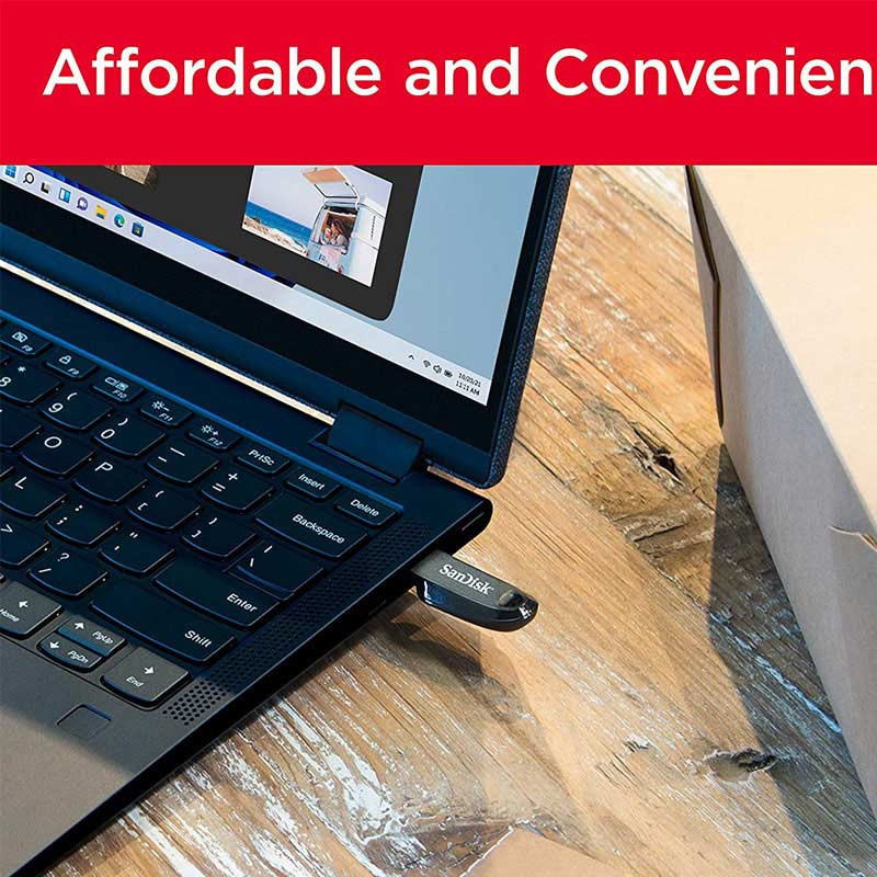 فلش 256 گیگ سن دیسک Sandisk Ultra Curve USB3.2