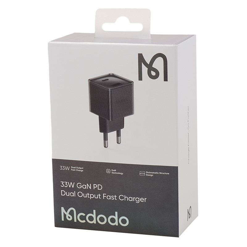 کلگی فست شارژ Mcdodo CH-415 2Port GaN 3A PD 33W