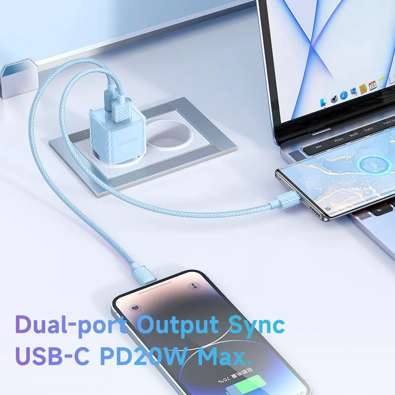 کلگی فست شارژ Mcdodo CH-415 2Port GaN 3A PD 33W