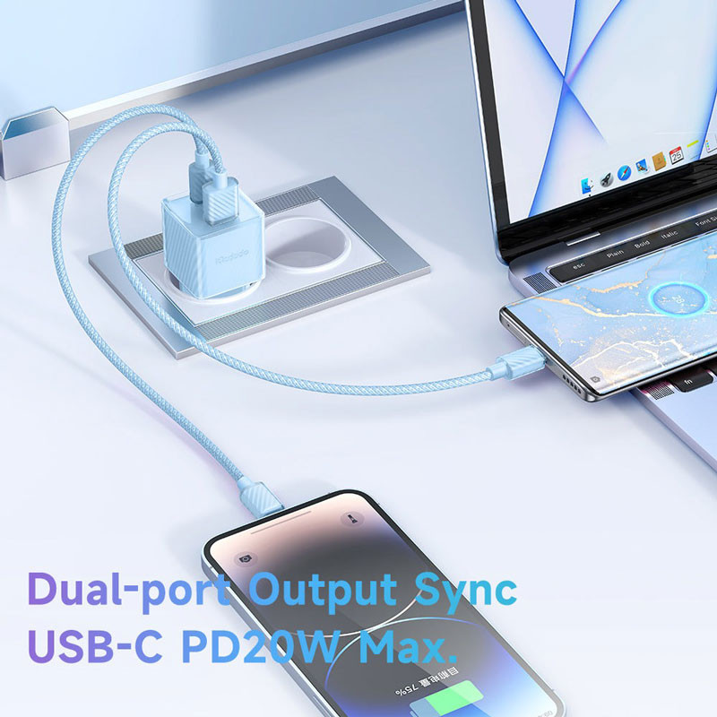 کلگی فست شارژ Mcdodo CH-415 2Port GaN 3A PD 33W