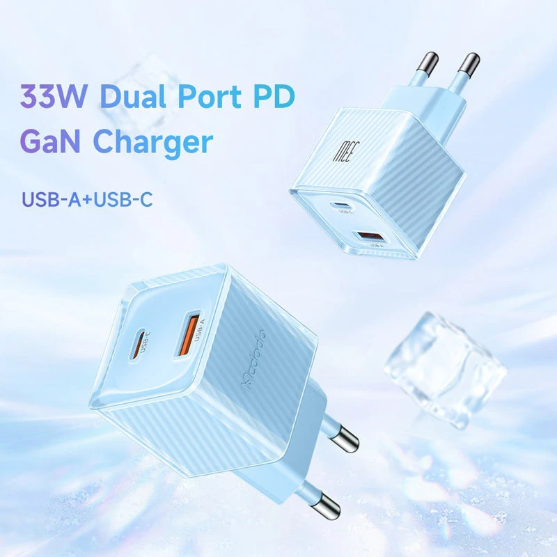 کلگی فست شارژ Mcdodo CH-415 2Port GaN 3A PD 33W