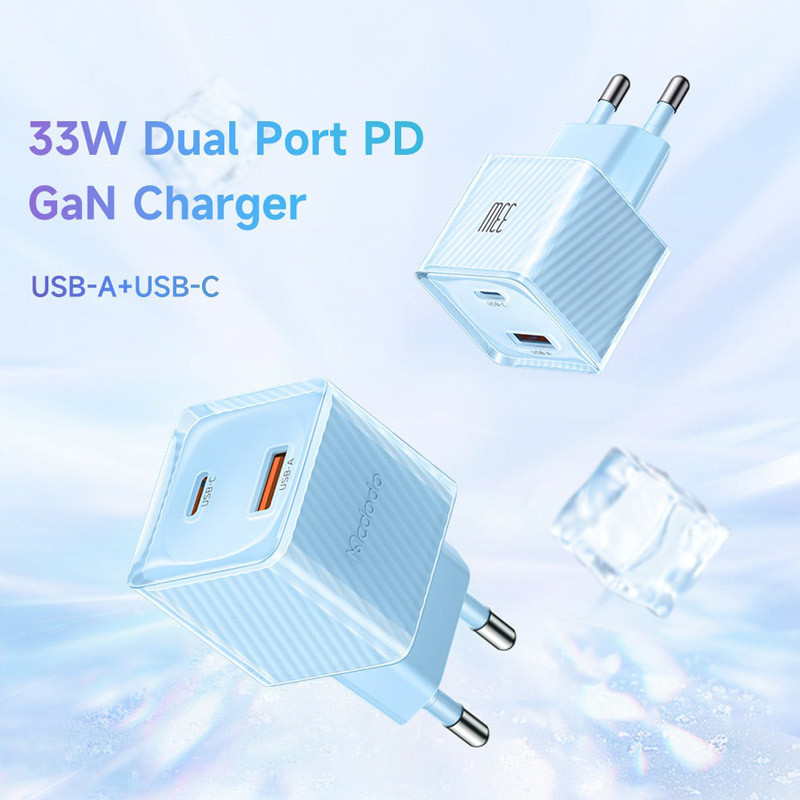 کلگی فست شارژ Mcdodo CH-415 2Port GaN 3A PD 33W