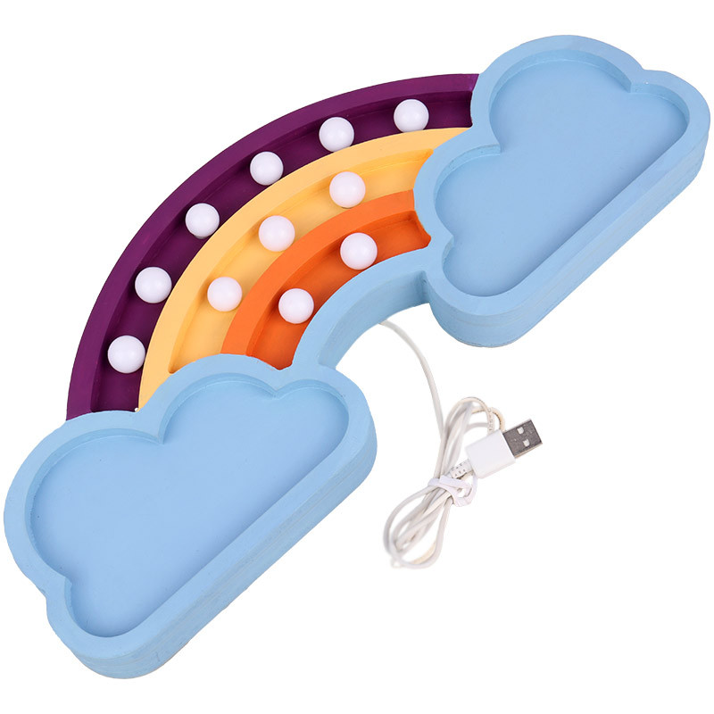 آباژور طرح رنگین کمان USB رنگی