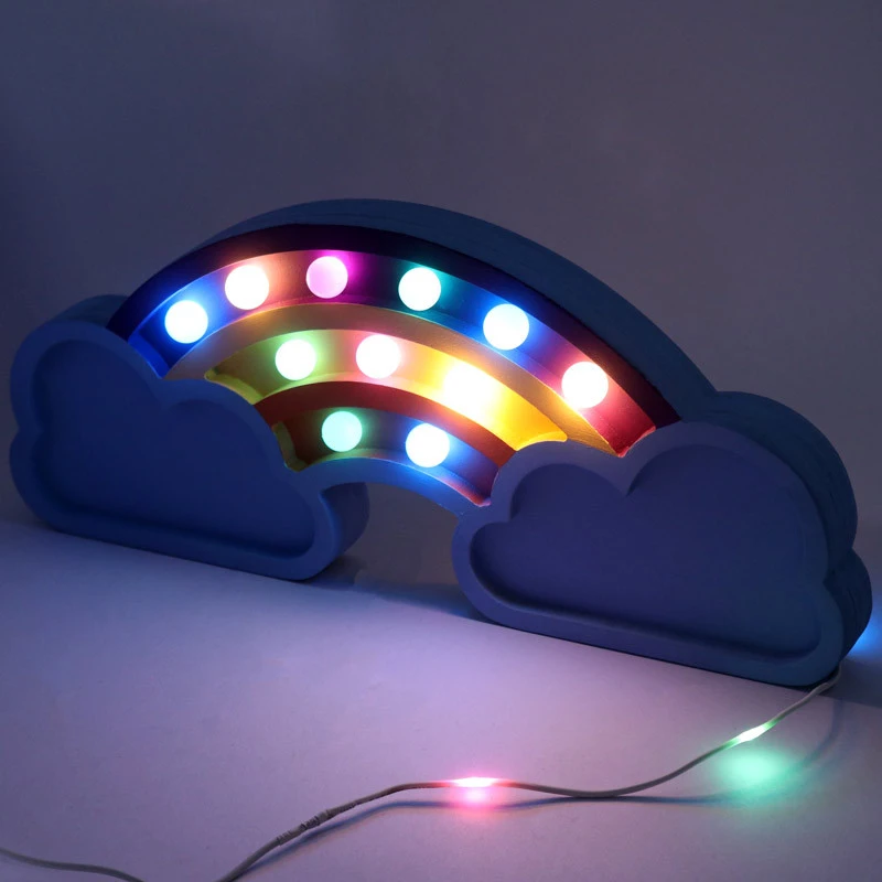 آباژور طرح رنگین کمان USB رنگی