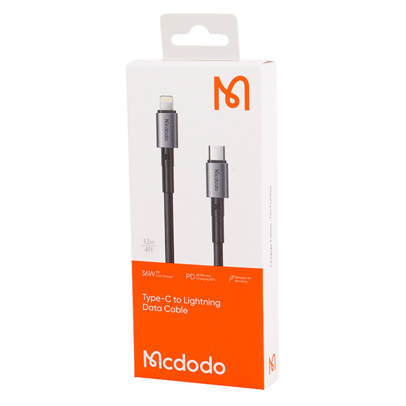 کابل تبدیل فست شارژ Mcdodo CA-2850 Type-C To Lightning PD 36W 3A 1.2m