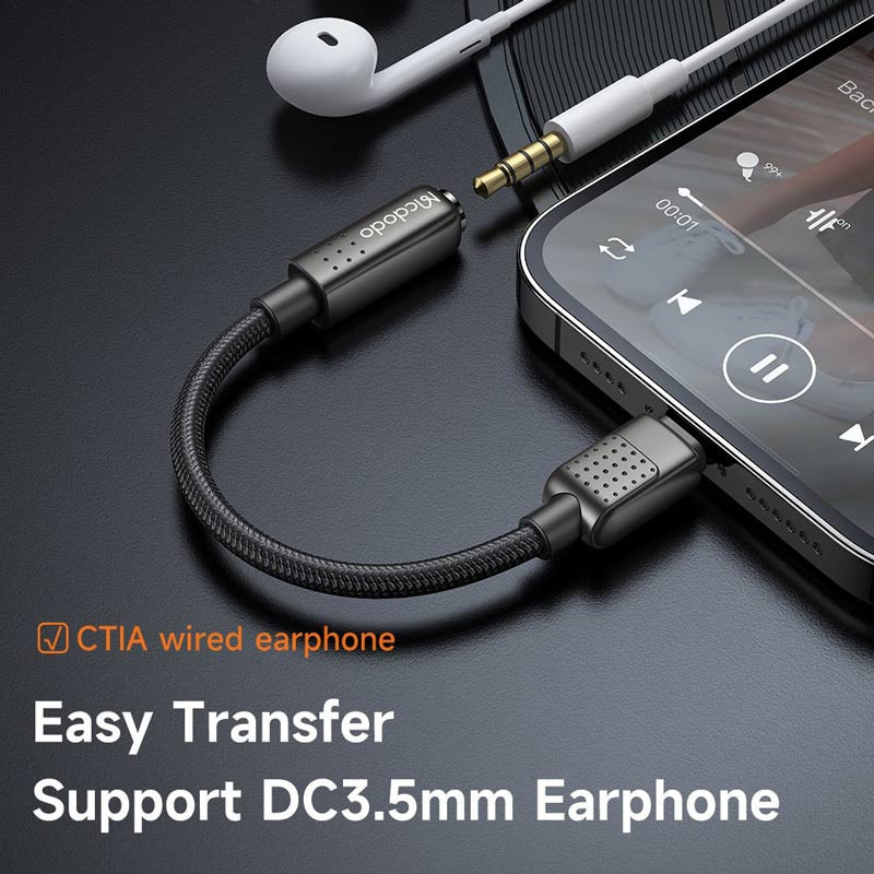 تبدیل Mcdodo CA-501 Lightning to AUX 11cm