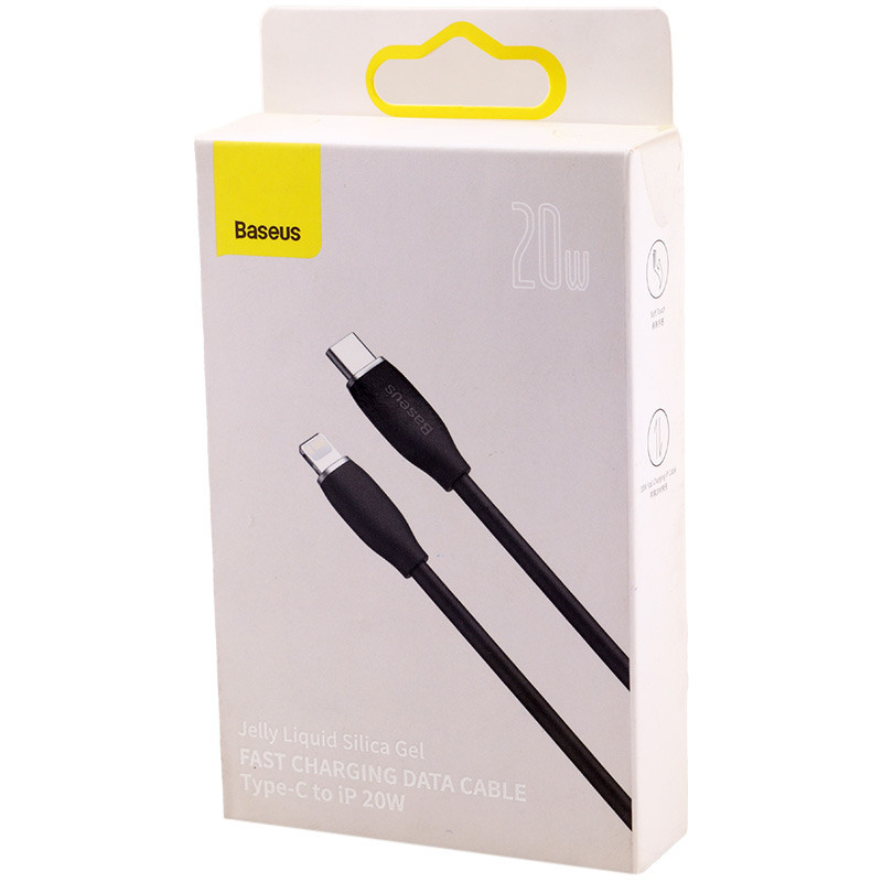 کابل تبدیل فست شارژ Baseus CAGD02000 Type-C To Lightning PD 20W 2.4A 1.2m