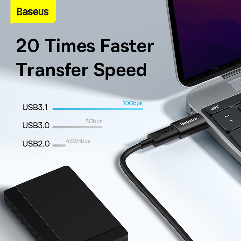 تبدیل Baseus Ingenuity Series ZJJQ0001 Type-C to USB3.1 OTG