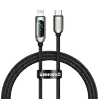 کابل تبدیل فست شارژ Baseus CATLSK Type-C to Lightning PD 20W 2.22A 1m