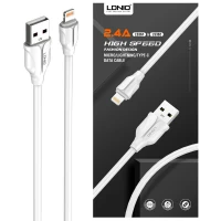 کابل آیفونی فست شارژ Ldnio LS-361 2.4A 1m