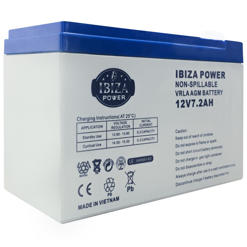 باتری ۱۲ ولت Ibiza 7200mAh