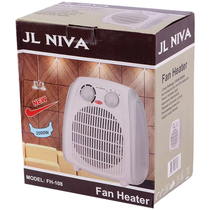 بخاری برقی فن دار JL NIVA FH-108