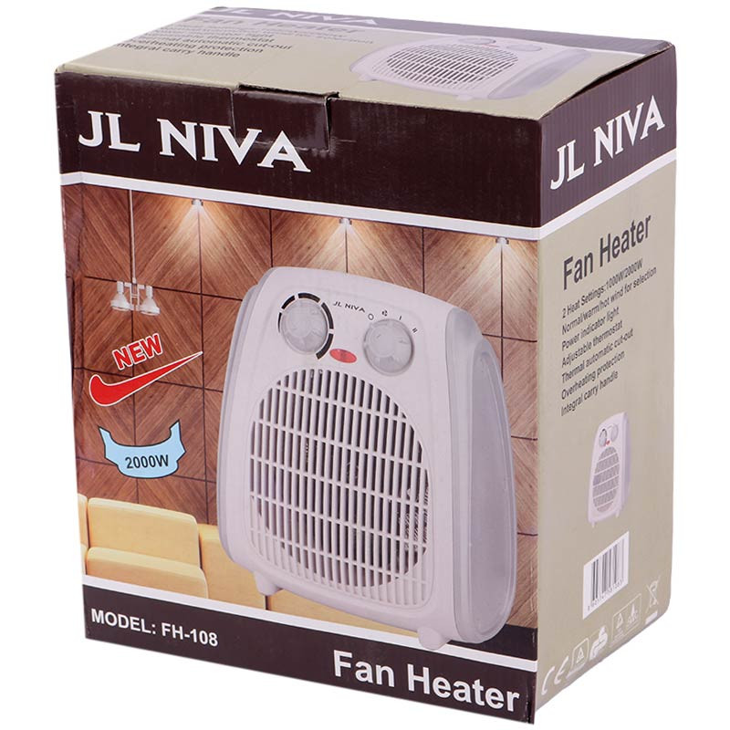 بخاری برقی فن دار JL NIVA FH-108