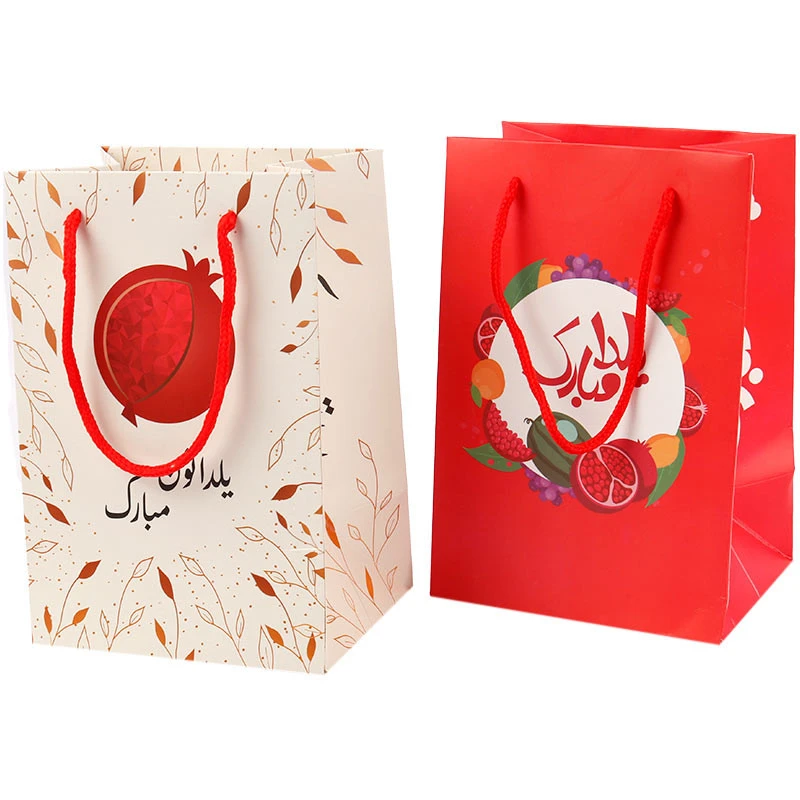 ساک دستی مقوایی طرح یلدا کد 1