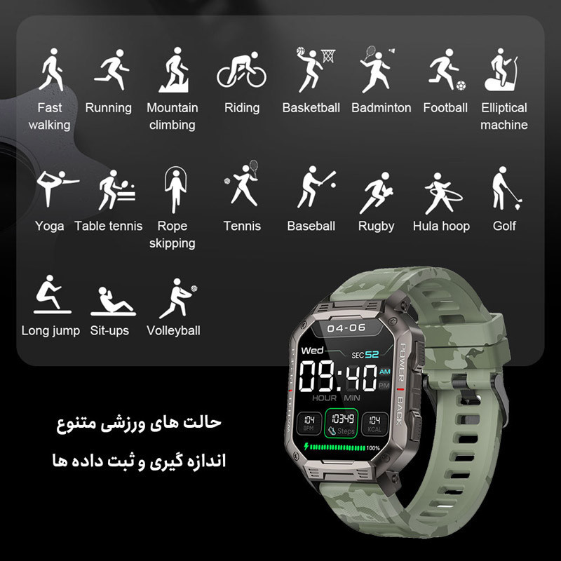 ساعت هوشمند هیوامی Hivami Rock NX 3 40mm