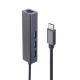 کابل تبدیل شبکه Ifortech Type-C To LAN + هاب USB 3Port