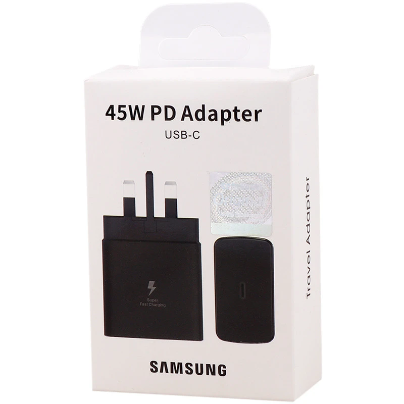 خرید شارژر دیواری 45 وات سامسونگ EP-TA845XBEGCN PD 3A