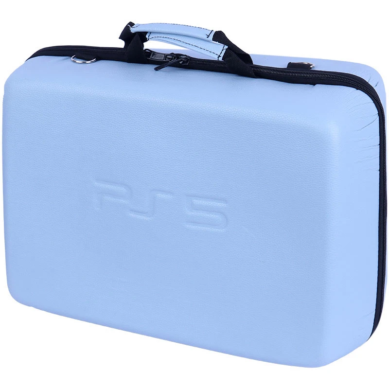کیف کنسول بازی PS5 چرمی آبی روشن